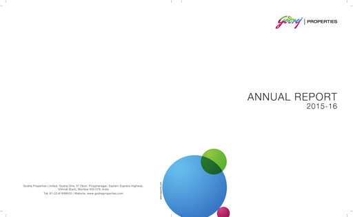 Thumbnail Godrej Properties Annual Report 2015-2016