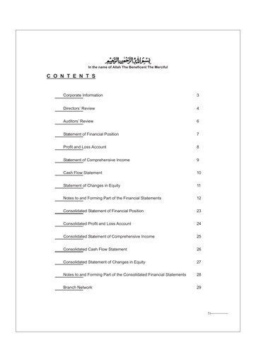 Thumbnail Meezan Bank Half-year Report 2011-h1