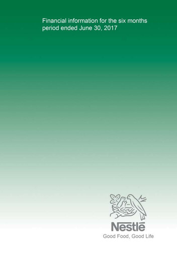 Vorschaubild Nestle Pakistan Finanzmitteilung 2017-h1
