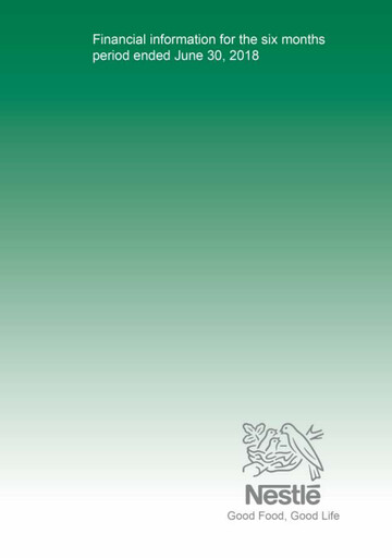 Vorschaubild Nestle Pakistan Finanzmitteilung 2018-h1