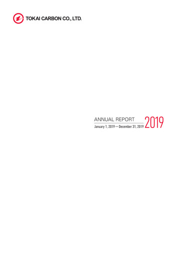 Thumbnail Tokai Carbon
 Annual Report 2019