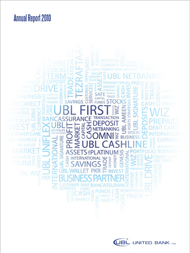 Thumbnail United Bank (Pakistan) Annual Report 2010