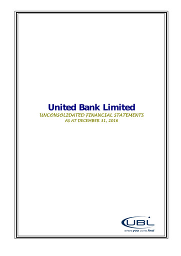 Thumbnail United Bank (Pakistan) Financial Statement 2016