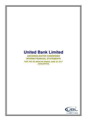 Thumbnail United Bank (Pakistan) Financial Statement 2017-h1