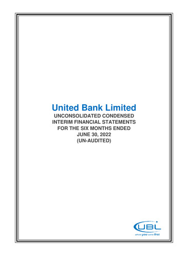 Miniature United Bank (Pakistan) Bilan financier 2022-h1