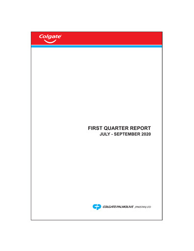 Thumbnail Colgate-Palmolive (Pakistan) Quarterly Report 2021-q1