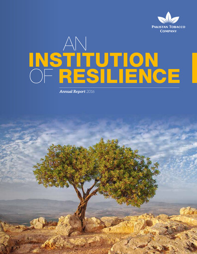 Miniature Pakistan Tobacco Company Rapport annuel 2016