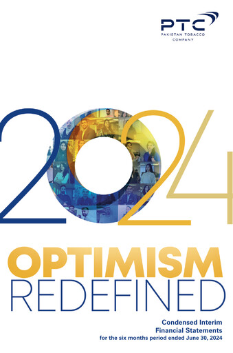 Miniature Pakistan Tobacco Company Bilan financier 2024-h1