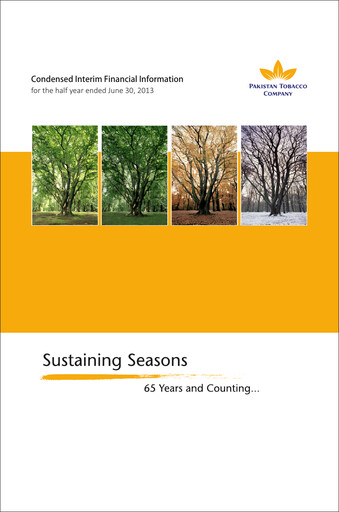 Thumbnail Pakistan Tobacco Company Half-year Report 2013-h1