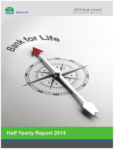 Thumbnail MCB Bank Pakistan Half-year Report 2014-h1