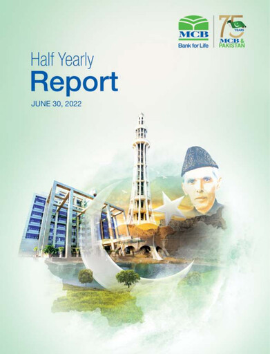 Thumbnail MCB Bank Pakistan Half-year Report 2022-h1