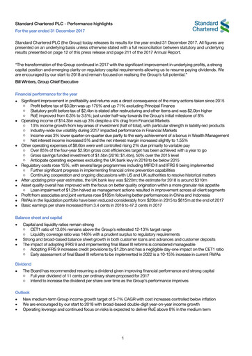 Thumbnail Standard Chartered Bank (Pakistan) Financial Statement 2017
