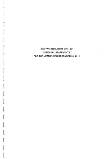 Thumbnail Engro Fertilizers Annual Report 2012