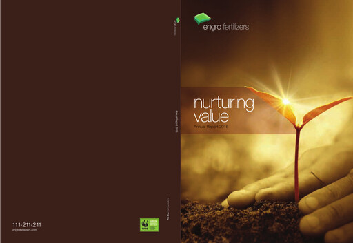 Thumbnail Engro Fertilizers Annual Report 2016