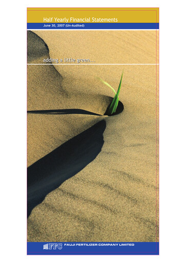 Thumbnail Fauji Fertilizer Company Financial Statement 2007-h1