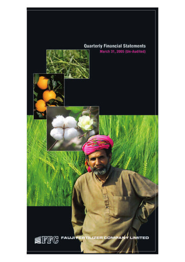 Thumbnail Fauji Fertilizer Company Quarterly Report 2005-q1