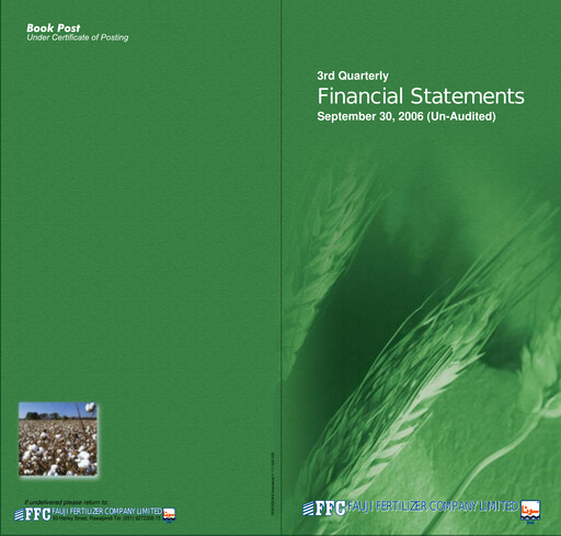 Thumbnail Fauji Fertilizer Company Quarterly Report 2006-q3