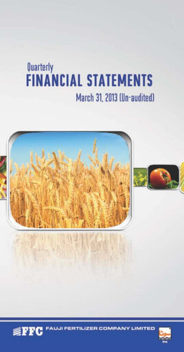 Thumbnail Fauji Fertilizer Company Quarterly Report 2013-q1