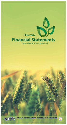 Thumbnail Fauji Fertilizer Company Quarterly Report 2013-q3