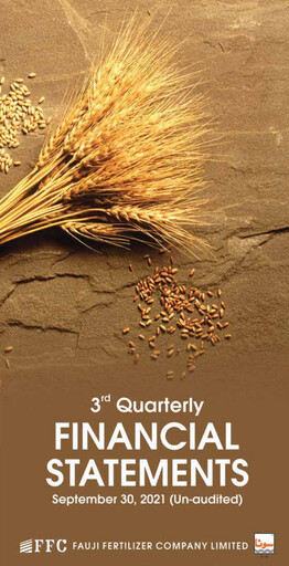 Thumbnail Fauji Fertilizer Company Quarterly Report 2021-q3