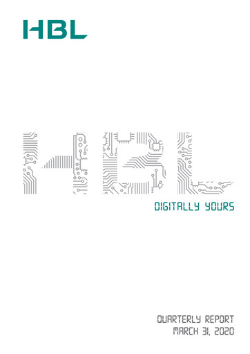 Miniature Habib Bank Rapport trimestriel 2020-q1