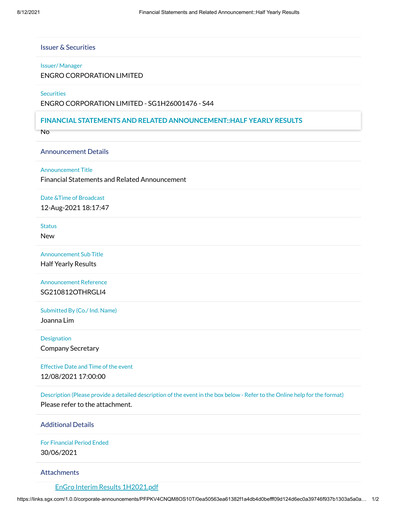 Vorschaubild Engro Corporation Halbjahresbericht 2021-h1