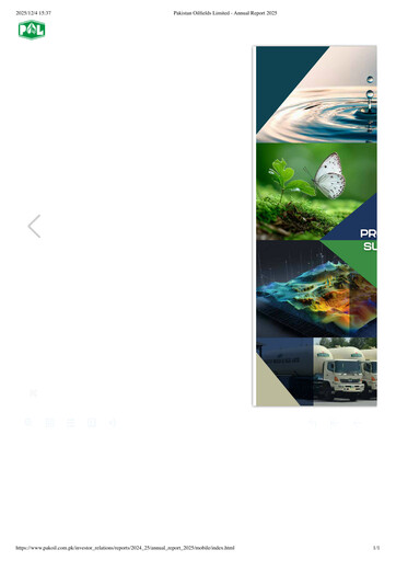 Thumbnail Pakistan Oilfields Limited Annual Report 2025