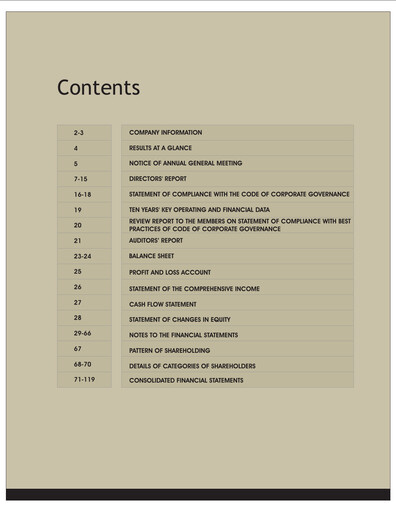 Thumbnail Bestway Cement Annual Report 2011