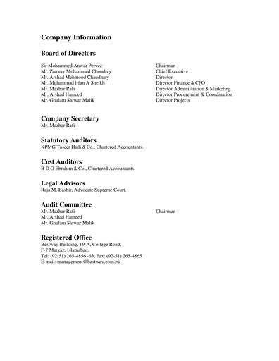 Thumbnail Bestway Cement Half-year Report 2009-h1