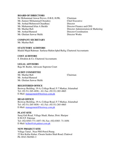 Thumbnail Bestway Cement Quarterly Report 2008-q1