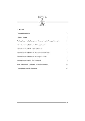 Vorschaubild Bank AL Habib Finanzmitteilung 2013-h1