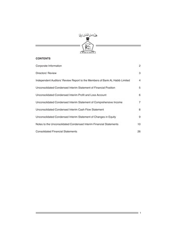 Vorschaubild Bank AL Habib Finanzmitteilung 2014-h1