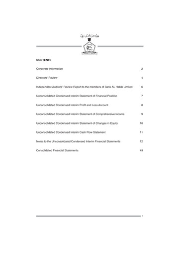 Vorschaubild Bank AL Habib Finanzmitteilung 2020-h1