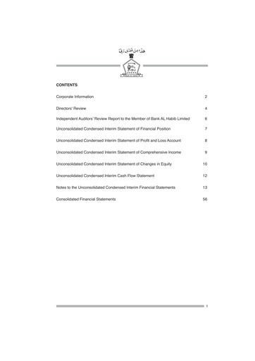 Vorschaubild Bank AL Habib Finanzmitteilung 2025-h1