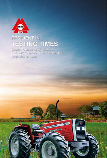 Miniature Millat Tractors Rapport semestriel 2021-h1