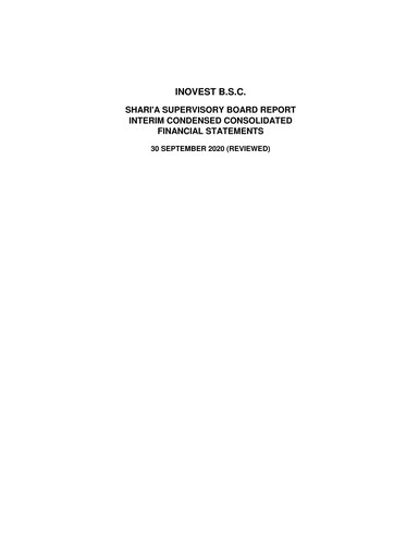 Thumbnail INOVEST Financial Statement 2020-9m