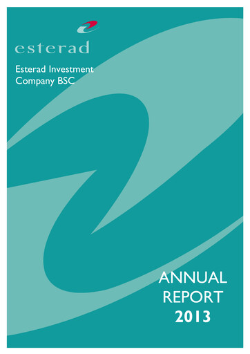 Vorschaubild Esterad Investment Company Jahresbericht 2013