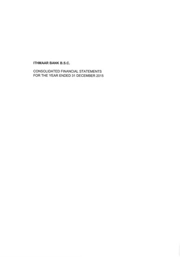 Thumbnail Ithmaar Holding Financial Statement 2015