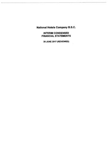 Thumbnail National Hotels Company (Bahrain) Financial Statement 2017-h1