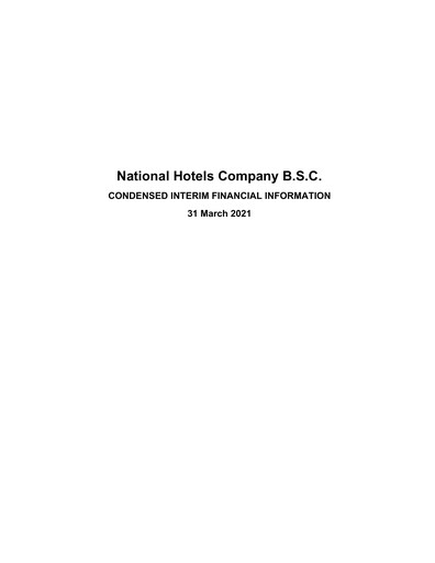 Thumbnail National Hotels Company (Bahrain) Quarterly Report 2021-q1
