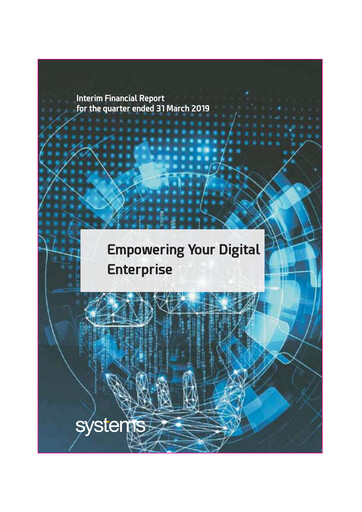 Miniature Systems Limited (Pakistan) Rapport trimestriel 2019-q1