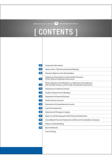 Thumbnail Bank Alfalah Annual Report 2010
