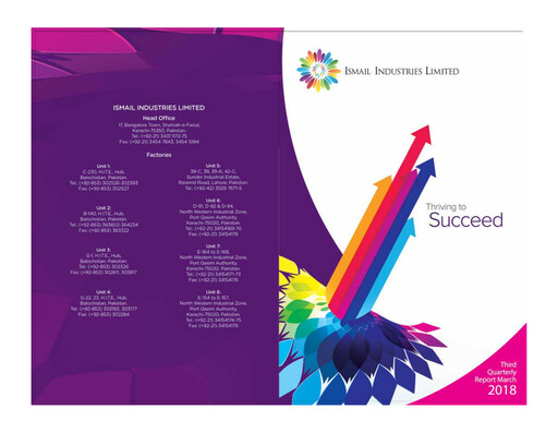 Miniature Ismail Industries Rapport trimestriel 2018-q3