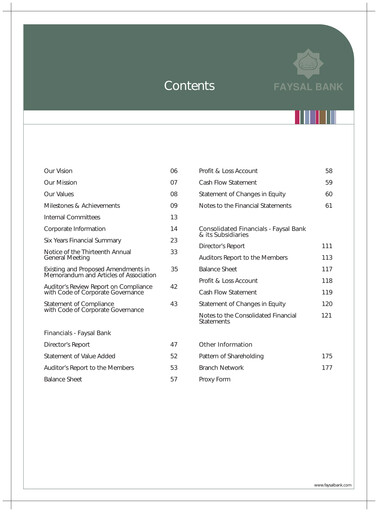 Thumbnail Faysal Bank Annual Report 2007