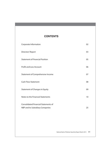Thumbnail National Bank of Pakistan Quarterly Report 2015-q1