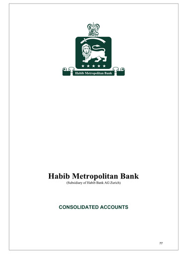 Thumbnail Habib Metropolitan Bank Annual Report 2008