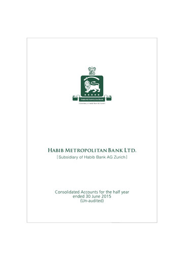 Thumbnail Habib Metropolitan Bank Financial Statement 2015-h1