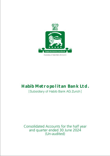 Thumbnail Habib Metropolitan Bank Financial Statement 2024-h1