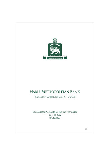 Thumbnail Habib Metropolitan Bank Half-year Report 2012-h1