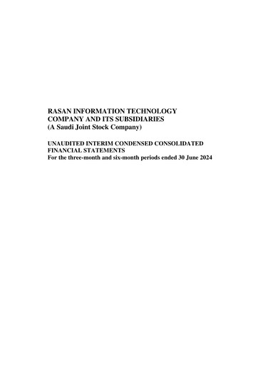 Thumbnail Rasan Information Technology Company Quarterly Report 2024-q2